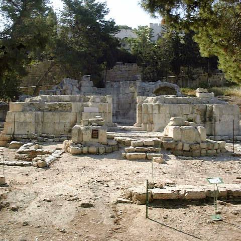 Emmaus Ncopolis Byzantine Basilica restored upon a smaller scale by crusaders