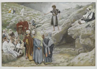 Saint John the Baptist and the Pharisees (Saint Jean-Baptiste et les pharisiens) James Tissot